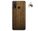 Funda Gel Tpu para Huawei P Smart 2020 diseño Madera Dibujos