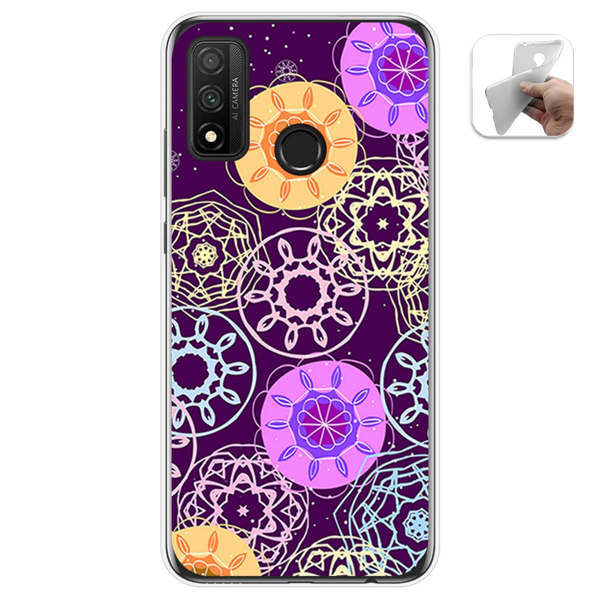 Funda Gel Tpu para Huawei P Smart 2020 diseño Radial Dibujos