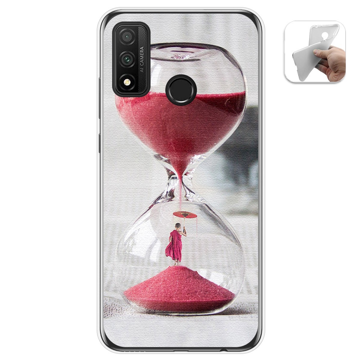Funda Gel Tpu para Huawei P Smart 2020 diseño Reloj Dibujos