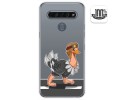 Funda Gel Transparente para Lg K61 diseño Avestruz Dibujos
