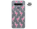 Funda Gel Transparente para Lg K61 diseño Flamenco Dibujos