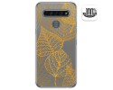 Funda Gel Transparente para Lg K61 diseño Hojas Dibujos