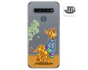 Funda Gel Transparente para Lg K61 diseño Jirafa Dibujos