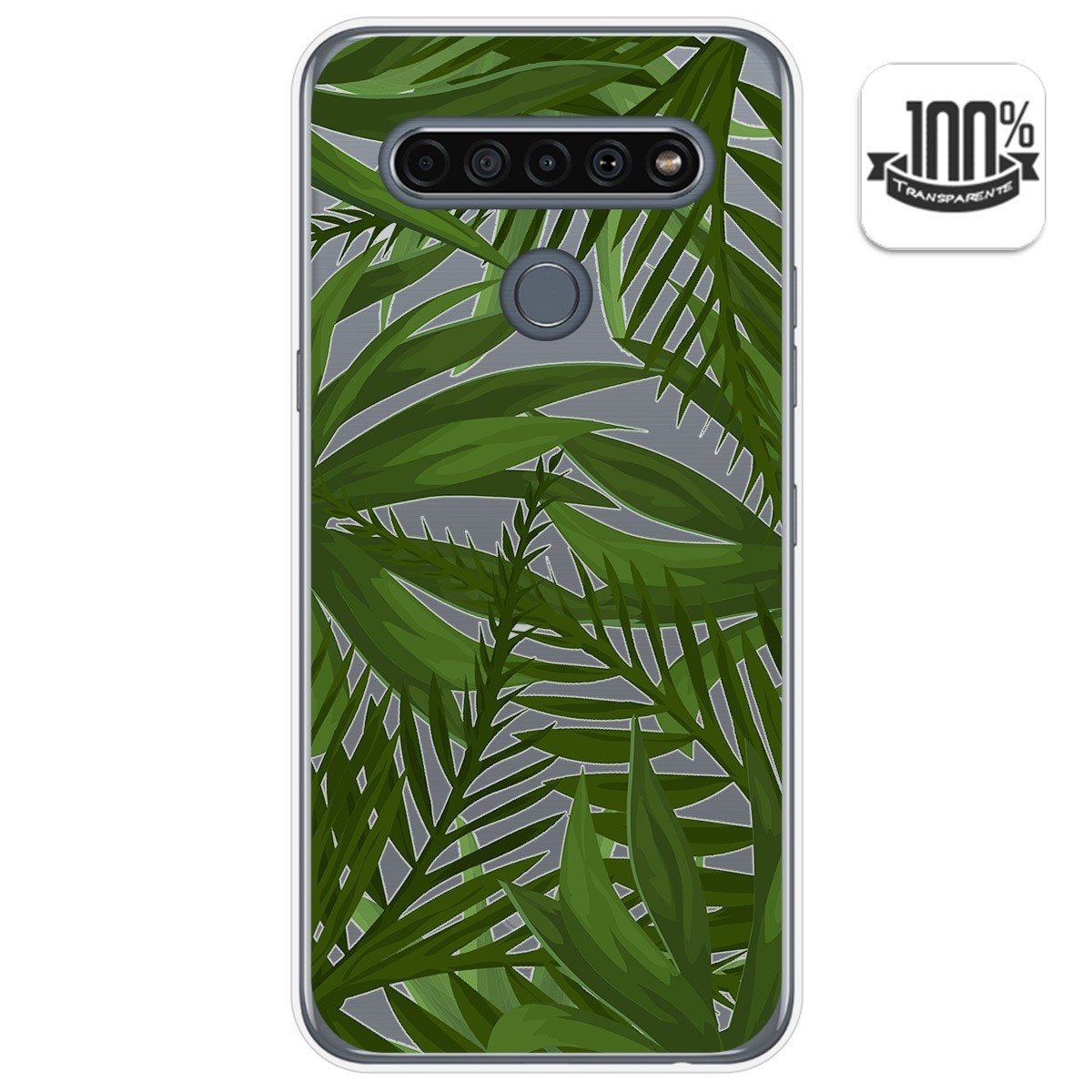 Funda Gel Transparente para Lg K61 diseño Jungla Dibujos