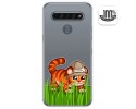 Funda Gel Transparente para Lg K61 diseño Tigre Dibujos