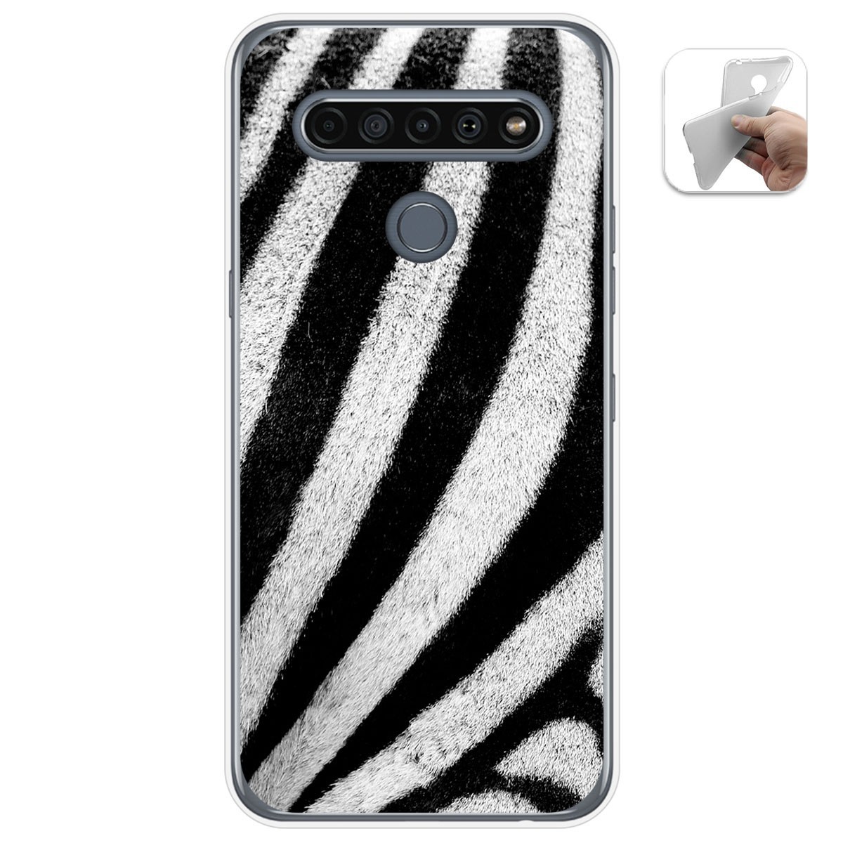 Funda Gel Tpu para Lg K61 diseño Animal 02 Dibujos