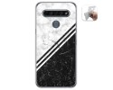 Funda Gel Tpu para Lg K61 diseño Mármol 01 Dibujos