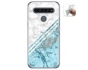 Funda Gel Tpu para Lg K61 diseño Mármol 02 Dibujos
