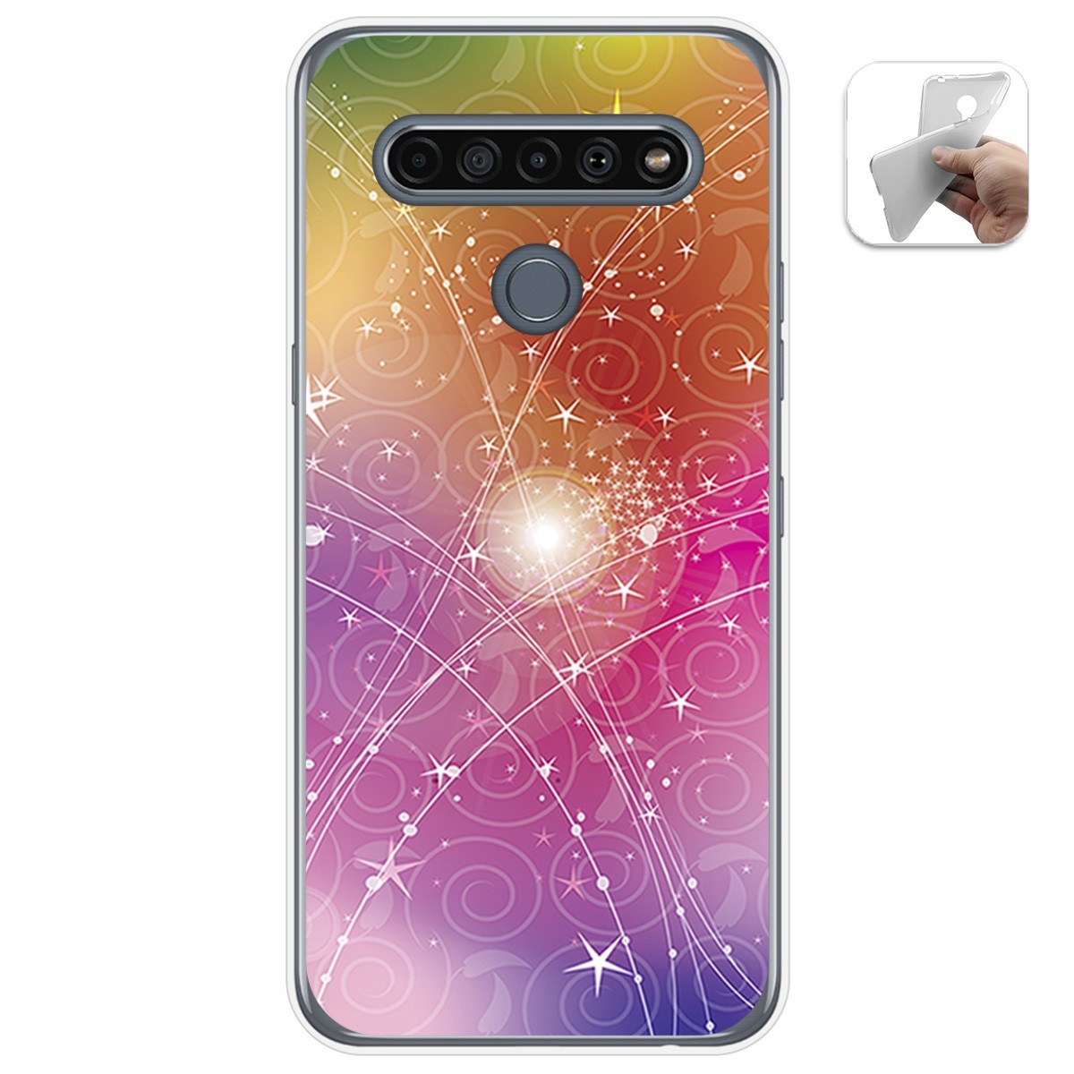 Funda Gel Tpu para Lg K61 diseño Abstracto Dibujos
