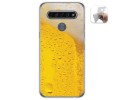 Funda Gel Tpu para Lg K61 diseño Cerveza Dibujos