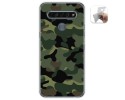 Funda Gel Tpu para Lg K61 diseño Camuflaje Dibujos