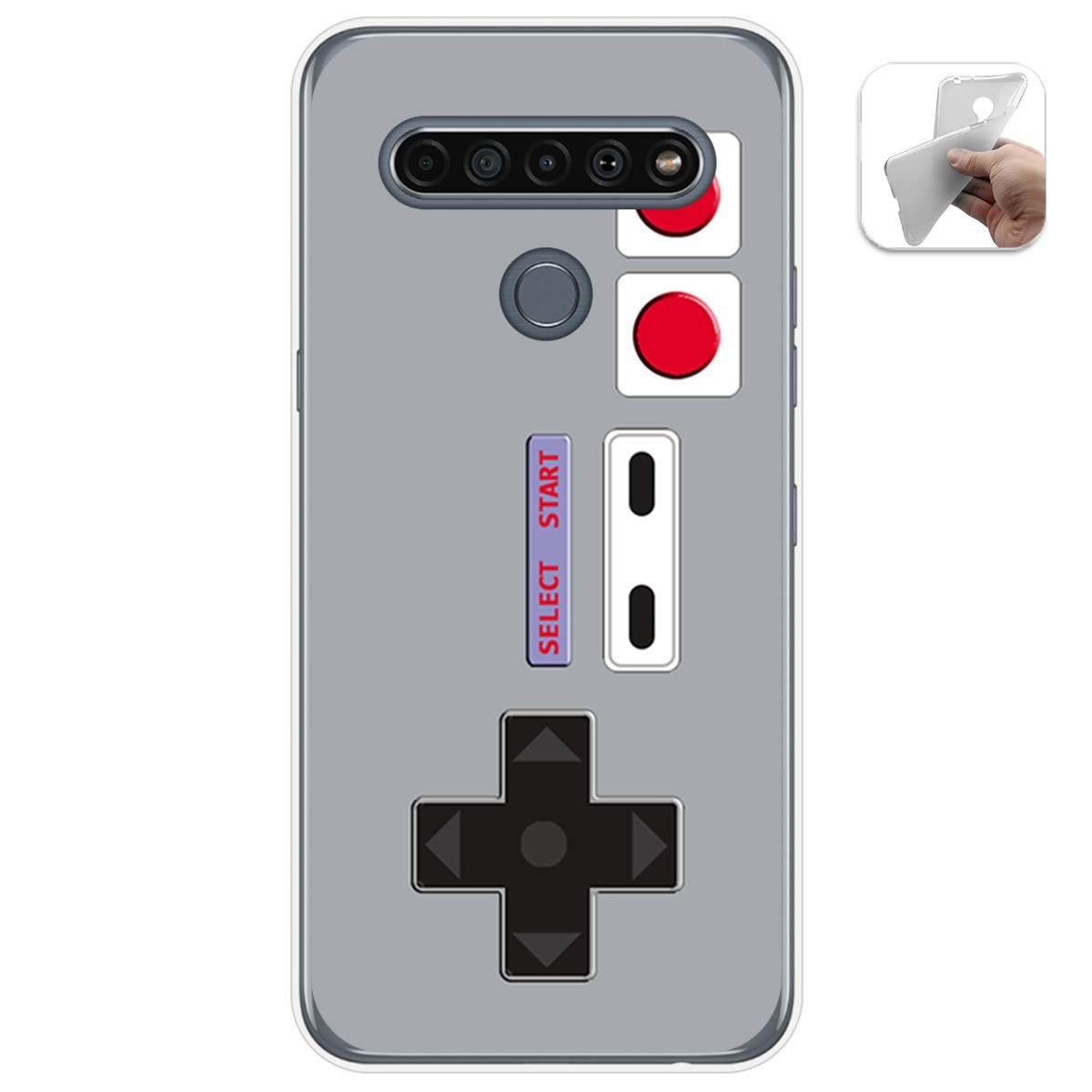Funda Gel Tpu para Lg K61 diseño Consola Dibujos