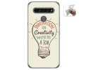 Funda Gel Tpu para Lg K61 diseño Creativity Dibujos