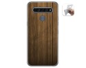 Funda Gel Tpu para Lg K61 diseño Madera Dibujos