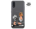 Funda Gel Transparente para Samsung Galaxy A01 diseño Avestruz Dibujos