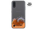 Funda Gel Transparente para Samsung Galaxy A01 diseño Bufalo Dibujos