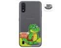 Funda Gel Transparente para Samsung Galaxy A01 diseño Coco Dibujos