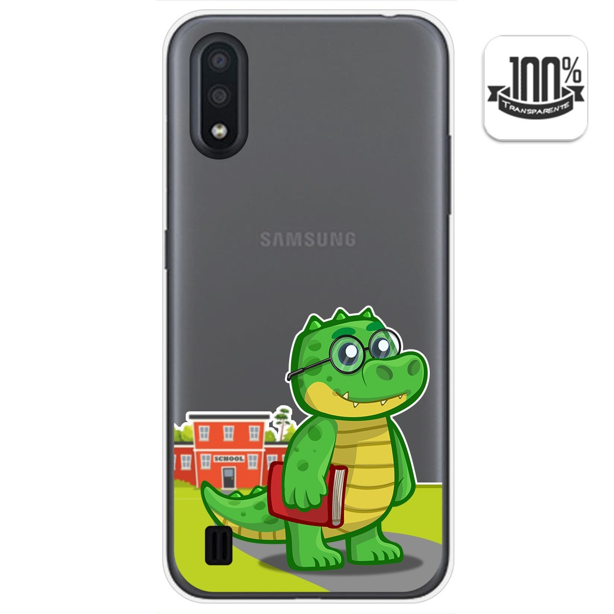 Funda Gel Transparente para Samsung Galaxy A01 diseño Coco Dibujos