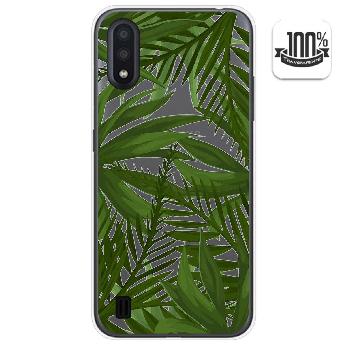 Funda Gel Transparente para Samsung Galaxy A01 diseño Jungla Dibujos