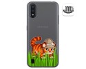Funda Gel Transparente para Samsung Galaxy A01 diseño Tigre Dibujos