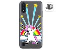 Funda Gel Transparente para Samsung Galaxy A01 diseño Unicornio Dibujos