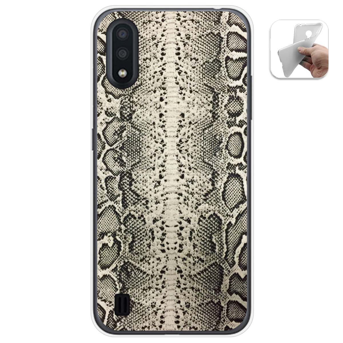 Funda Gel Tpu para Samsung Galaxy A01 diseño Animal 01 Dibujos