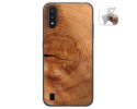 Funda Gel Tpu para Samsung Galaxy A01 diseño Madera 04 Dibujos