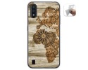 Funda Gel Tpu para Samsung Galaxy A01 diseño Madera 07 Dibujos