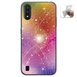 Funda Gel Tpu para Samsung Galaxy A01 diseño Abstracto Dibujos