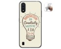 Funda Gel Tpu para Samsung Galaxy A01 diseño Creativity Dibujos