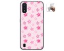 Funda Gel Tpu para Samsung Galaxy A01 diseño Flores Dibujos