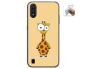 Funda Gel Tpu para Samsung Galaxy A01 diseño Jirafa Dibujos