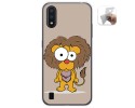 Funda Gel Tpu para Samsung Galaxy A01 diseño Leon Dibujos