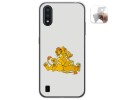 Funda Gel Tpu para Samsung Galaxy A01 diseño Leones Dibujos