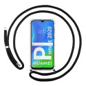 Funda Colgante Transparente para Huawei P Smart 2020 con Cordon Negro
