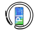 Funda Colgante Transparente para Huawei P Smart 2020 con Cordon Negro