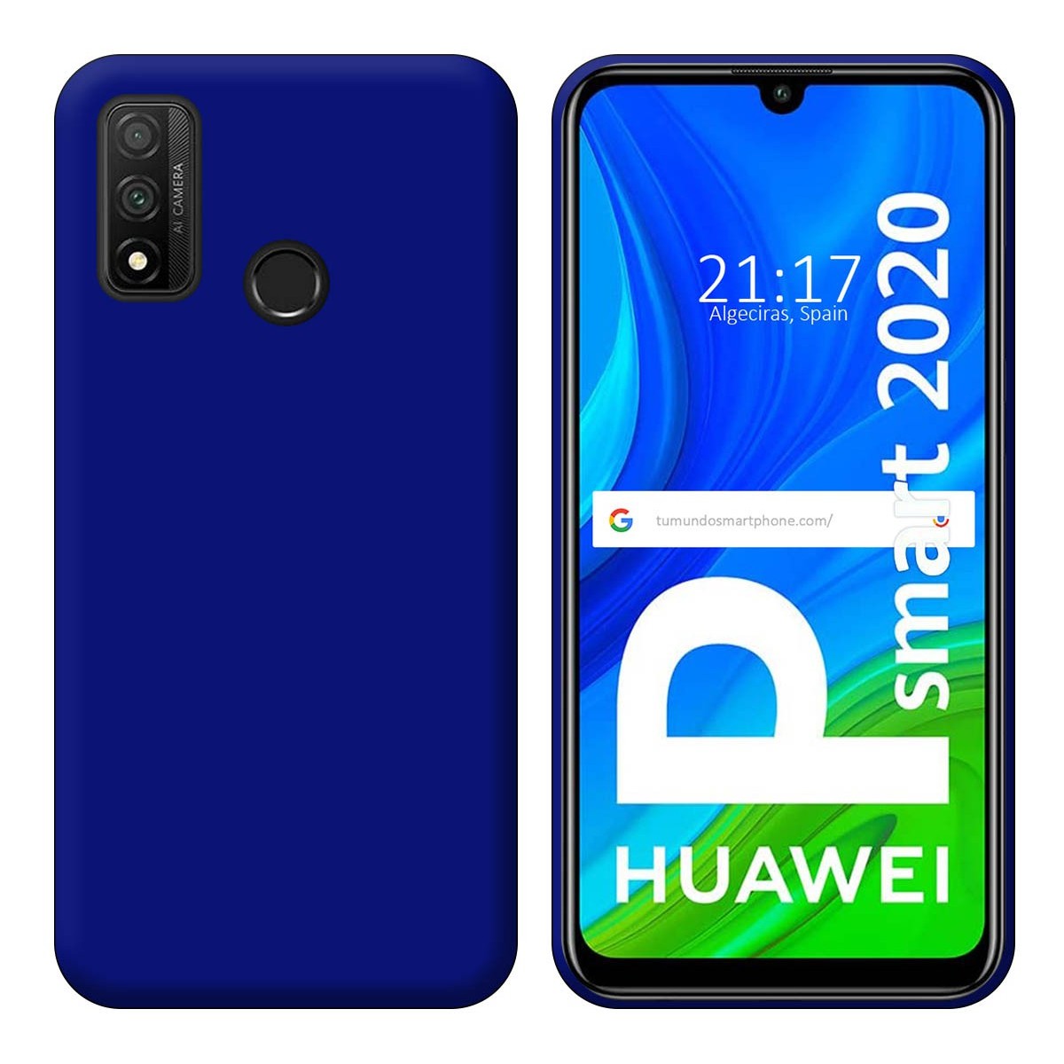 Funda Silicona Gel TPU Azul para Huawei P Smart 2020