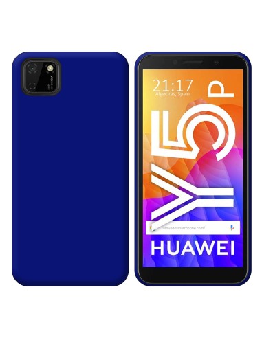 Funda Silicona Gel TPU Azul para Huawei Y5p