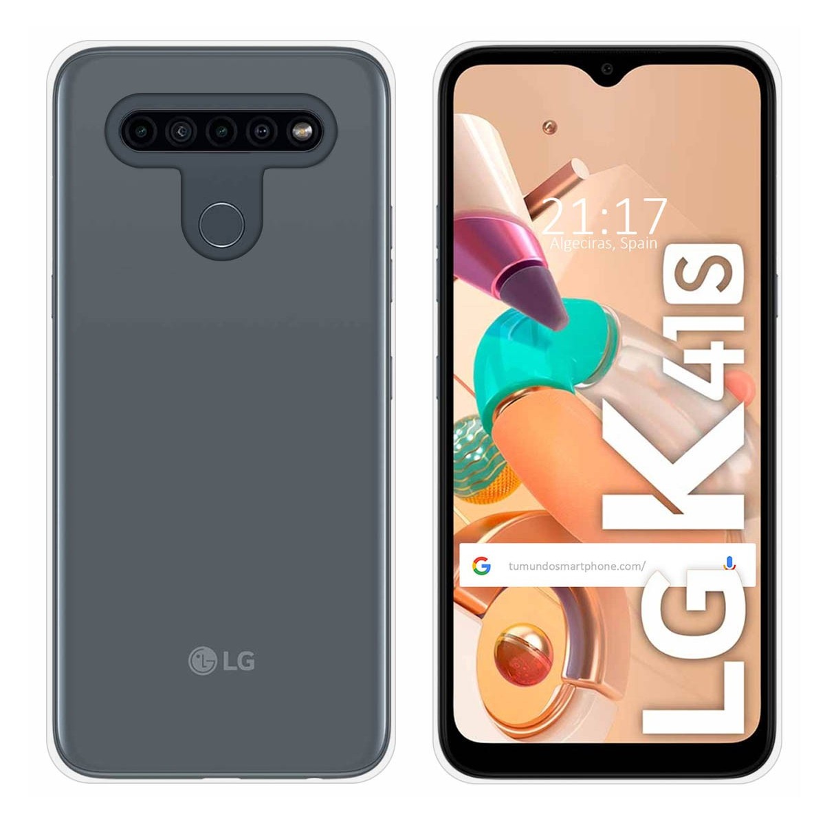 Funda Silicona Gel TPU Transparente para Lg K41s / K51s