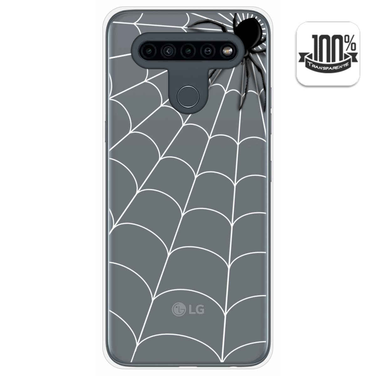 Funda Gel Transparente para Lg K41s / Lg K51s diseño Araña Dibujos