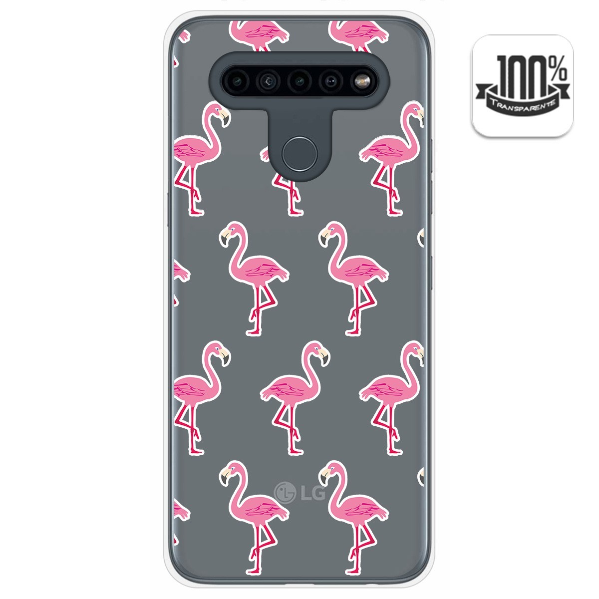 Funda Gel Transparente para Lg K41s / Lg K51s diseño Flamenco Dibujos