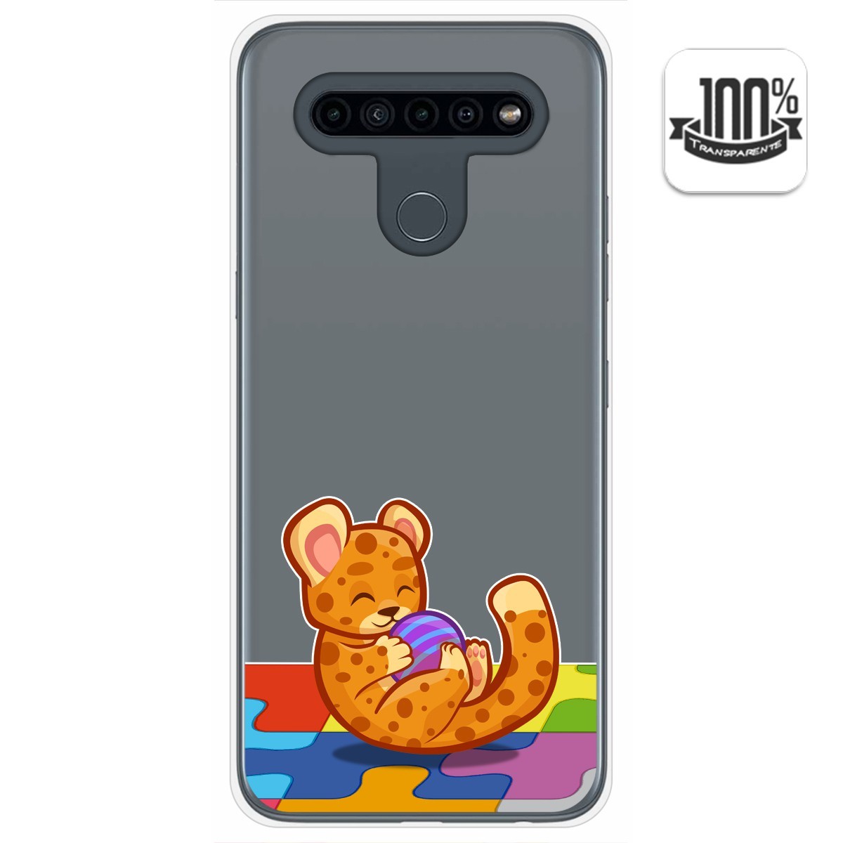 Funda Gel Transparente para Lg K41s / Lg K51s diseño Leopardo Dibujos