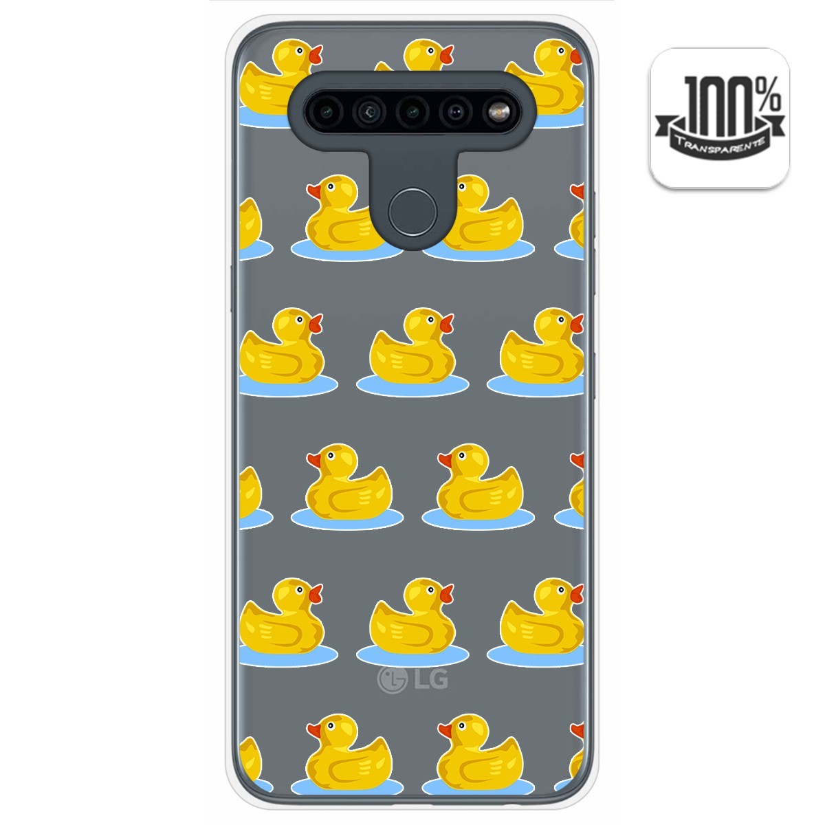 Funda Gel Transparente para Lg K41s / Lg K51s diseño Pato Dibujos