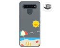 Funda Gel Transparente para Lg K41s / Lg K51s diseño Playa Dibujos