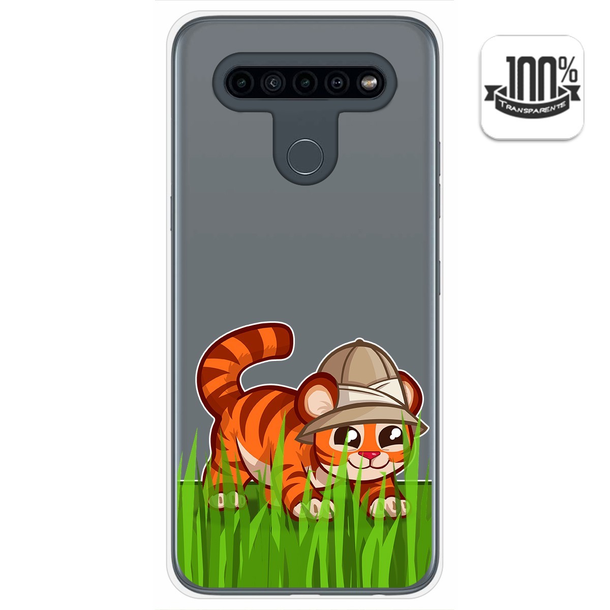 Funda Gel Transparente para Lg K41s / Lg K51s diseño Tigre Dibujos