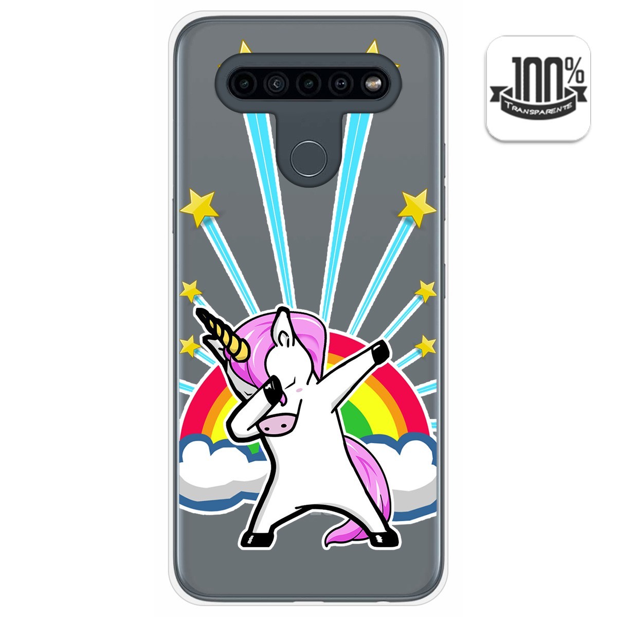 Funda Gel Transparente para Lg K41s / Lg K51s diseño Unicornio Dibujos