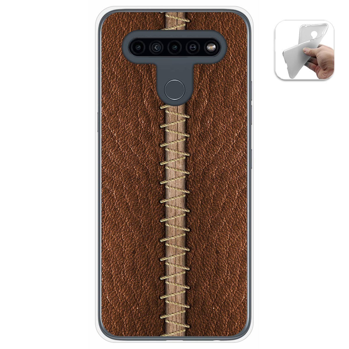 Funda Gel Tpu para Lg K41s / Lg K51s diseño Cuero 01 Dibujos