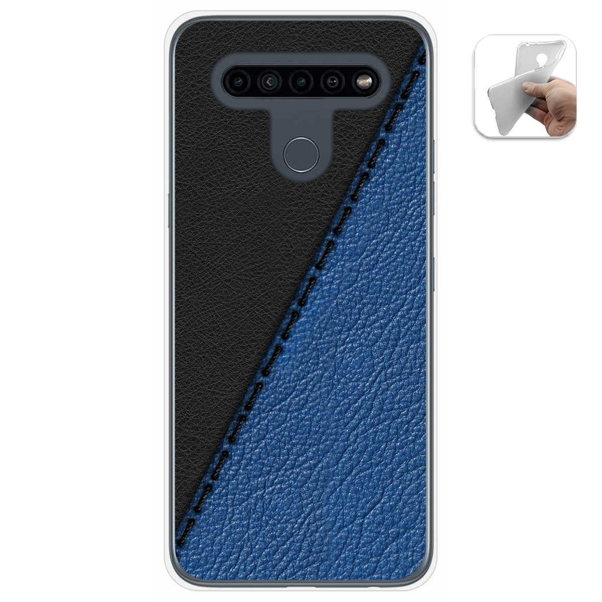 Funda Gel Tpu para Lg K41s / Lg K51s diseño Cuero 02 Dibujos
