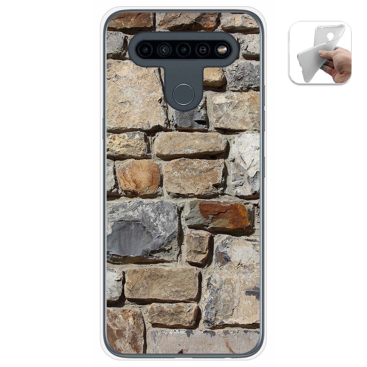 Funda Gel Tpu para Lg K41s / Lg K51s diseño Ladrillo 03 Dibujos