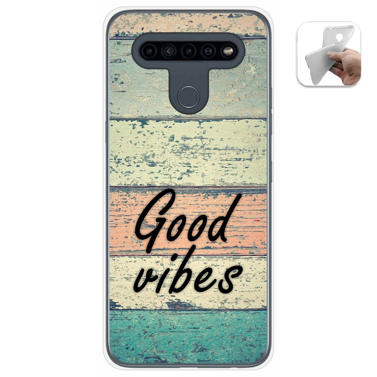 Funda Gel Tpu para Lg K41s / Lg K51s diseño Madera 01 Dibujos